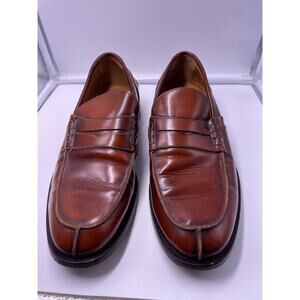 Barneys New York Men's Size 10 Vero Cuoio Vintage Italian Leather Brown Loafers